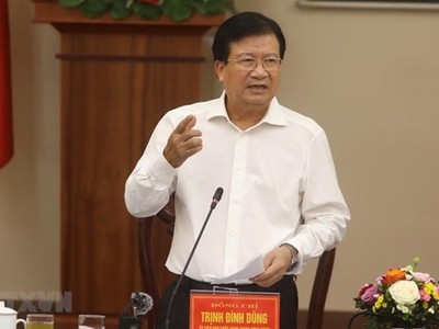 Phó Thủ tướng Trịnh Đình Dũng. (Ảnh: Huy Hùng/TTXVN).