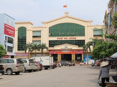 Khu vực chợ Hạ Long 1 tại TP Hạ Long - nơi diễn ra vụ việc.