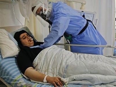 Bệnh nhân được chăm sóc tại bệnh viện ở Kfar Saba, Israel ngày 9/9. Ảnh: AFP.