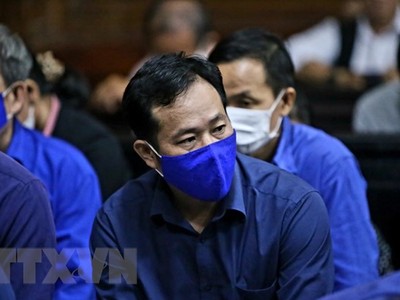 Bị cáo Trần Văn Tâm, nguyên Tổng giám đốc Công ty lương thực Trà Vinh. (Ảnh: Thành Chung/TTXVN).