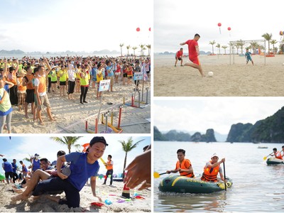 Những hoạt động vui chơi bãi biển sôi nổi tại “Tuần lễ hoạt động bãi tắm Phương Đông năm 2020”.