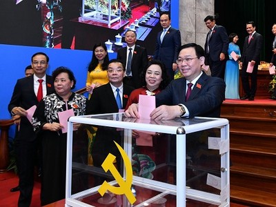 Đồng chí Vương Đình Huệ tái đắc cử Bí thư Thành ủy Hà Nội