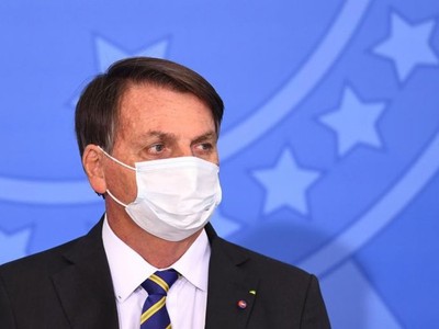 Tổng thống Brazil Jair Bolsonaro (Ảnh: AFP).