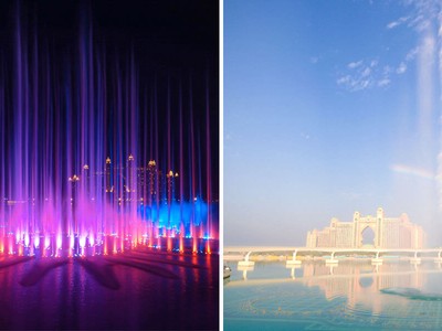 Công trình The Palm Fountain ở Dubai lập kỷ lục Guiness về đài phun nước lớn nhất thế giới