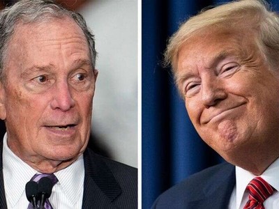 Tỷ phú truyền thông Michael Bloomberg (trái) và Tổng thống Mỹ Donald Trump (Ảnh: Fox).
