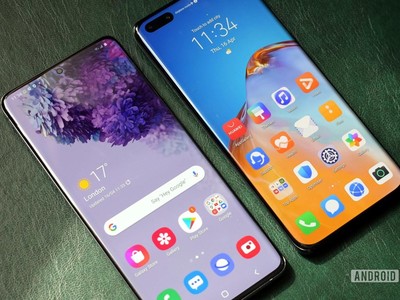Mẫu điện thoại Samsung Galaxy S20 và Huawei P40 Pro. (Nguồn: androidauthority.com).