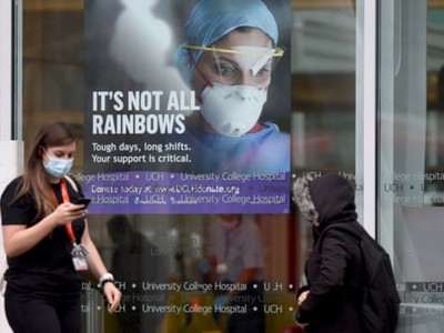 Sức ép với các bệnh viện ở Anh tăng cao (Ảnh: The Guardian).