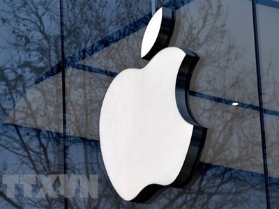 Biểu tượng của tập đoàn công nghệ Apple. (Ảnh: AFP/TTXVN).