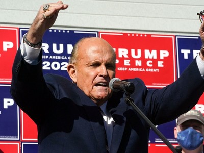 Luật sư Rudy Giuliani của Tổng thống Trump. Ảnh: AFP.