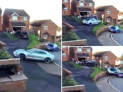 Đạp nhầm chân ga, tài xế siêu xe Porsche có pha đỗ xe đắt nhất đời mình