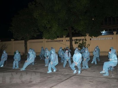 Người nhập cảnh tại khu cách ly. (Ảnh minh họa: Thanh Hải/TTXVN).