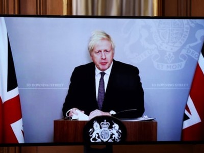Thủ tướng Anh Boris Johnson thông báo gỡ lệnh phong tỏa.