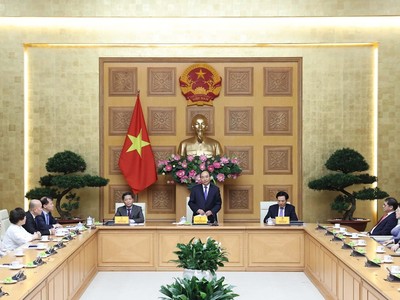 Thủ tướng Nguyễn Xuân Phúc phát biểu. (Ảnh: Thống Nhất/TTXVN).