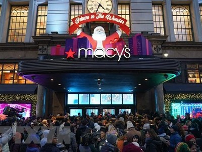 Cảnh đông đúc trong dịp Lễ Tạ ơn ở New York, Mỹ hồi năm 2019, hoàn toàn trái ngược với năm nay. (Nguồn: AFP/TTXVN).