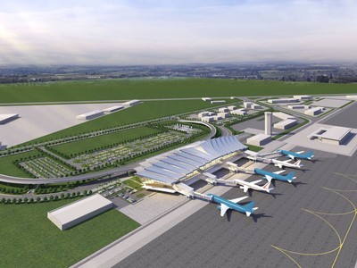 Tập đoàn CIENCO4 và Công ty Thi Sơn là nhà thầu thi công dự án mở rộng sân đỗ máy bay Phú Bài