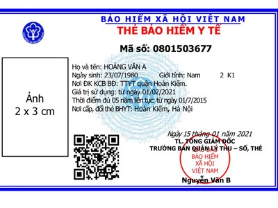 Thay đổi mẫu thẻ bảo hiểm y tế mới từ ngày 1/4/2021