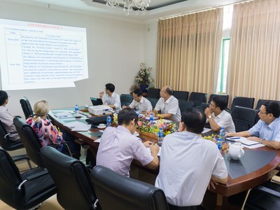 Các chuyên gia UNDP và cơ quan quản lý đã có nhiều cuộc họp để đưa ra các khuyến nghị chính sách phát triển vật liệu xây không nung.