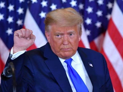 Ông Trump quyết thực hiện các nỗ lực pháp lý thách thức kết quả bầu cử. Ảnh: Opoyi.