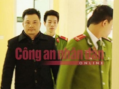 Bị can Lê Xuân Giang khi mới bị bắt.