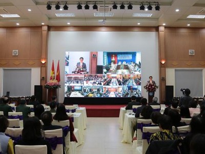 Toàn cảnh hội nghị trực tuyến. Ảnh Internet.