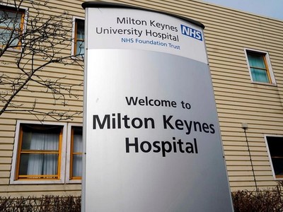 Bệnh viện Milton Keynes. Ảnh: BBC.