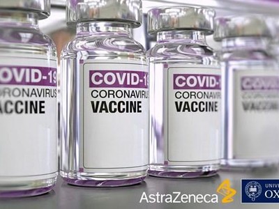 Vắcxin phòng COVID-19 của Oxford/AstraZeneca. (Ảnh: Yonhap/TTXVN).