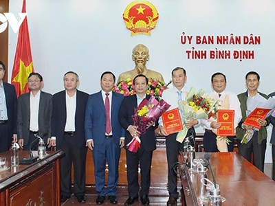 UBND tỉnh Bình Định công bố các Quyết định về bổ nhiệm, phân công nhiệm vụ.