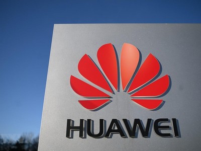 Biểu tượng Huawei. (Ảnh: AFP/TTXVN).