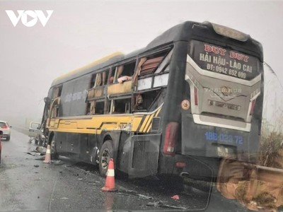 Hiện trường vụ tai nạn.