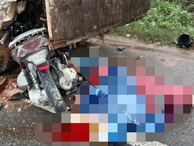 Hiện trường vụ tai nạn. (Nguồn: laodong.vn)