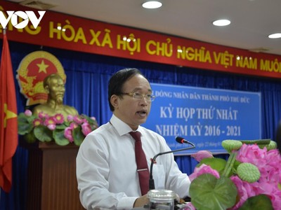 Ông Nguyễn Phước Hưng giữ chức vụ Chủ tịch HĐND thành phố Thủ Đức.