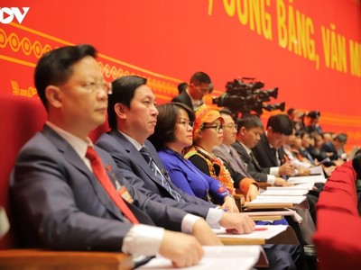 Các đại biểu dự đại hội XIII của ĐCS Việt Nam.