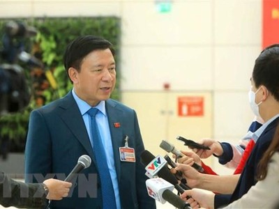 Bí thư Tỉnh ủy Hải Dương Phạm Xuân Thăng trả lời phỏng vấn. (Nguồn: TTXVN).