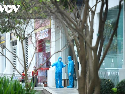 Phong tỏa khu vực tòa T6 Times City (Hai Bà Trưng, Hà Nội).