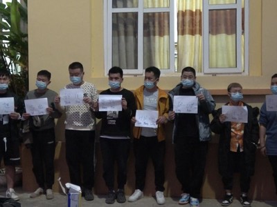 8 đối tượng người Trung Quốc nhập cảnh trái phép bị phát hiện, bắt giữ.