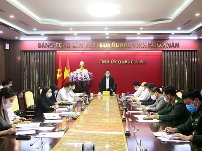 Ủy viên Trung ương Đảng, Bí thư Tỉnh ủy, Chủ tịch Hội đồng Nhân dân tỉnh Nguyễn Xuân Ký kết luận hội nghị. (Nguồn: baoquangninh.com.vn).