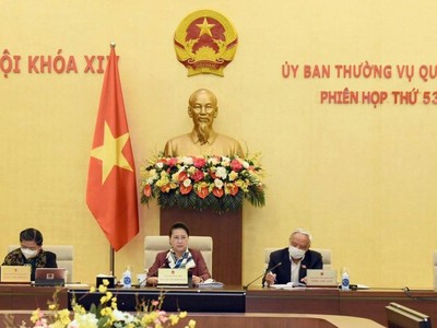Phiên họp 53 của Ủy ban Thường vụ Quốc hội.