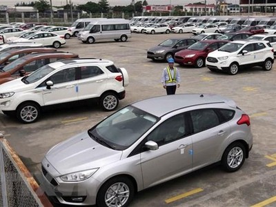 Các loại xe xuất xưởng tại nhà máy Ford Hải Dương. (Ảnh minh họa: Trần Việt/TTXVN).