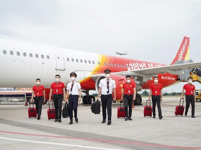Vietjet nằm trong số các hãng hàng không phòng chống dịch tốt nhất thế giới