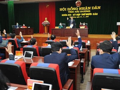 HĐND tỉnh Hải Dương tiến hành bầu bổ sung các chức danh quan trọng.