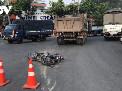 Hiện trường vụ tai nạn.