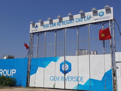 Dự án Gem Riverside tại quận 2, TP.HCM ngưng trệ vài năm nay, chôn vốn của DXG cả ngàn tỷ đồng.