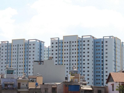 Dự án Nhà ở xã hội 35 Hồ Ngọc Lãm, quận Bình Tân, TP.HCM. Ảnh: Trọng Tín.