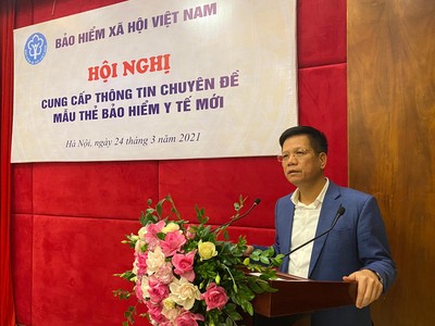 Phó yổng giám đốc BHXH Việt Nam Trần Đình Liệu phát biểu khai mạc hội nghị.