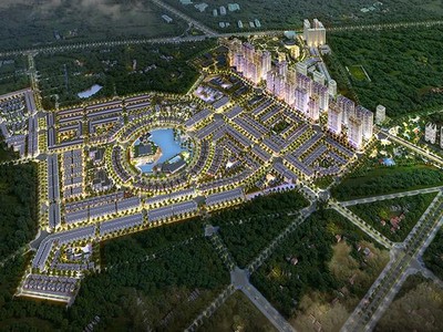 Phối cảnh tổng thể đại đô thị Hinode Royal Park.