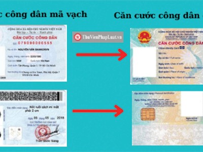 Mẫu thẻ căn cước công dân gắn chip theo quy định mới.