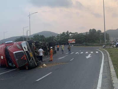 Hiện trường vụ tai nạn.