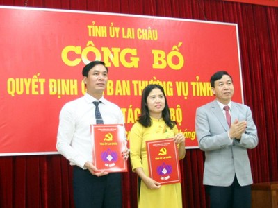 Lai Châu bổ nhiệm 2 tân Phó Chánh Văn phòng Tỉnh ủy