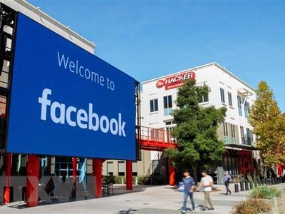 Trụ sở Facebook tại Menlo Park, California, Mỹ. (Ảnh: AFP/TTXVN).