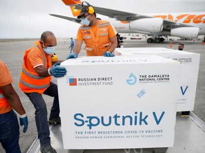Vaccine Sputnik V của Nga được vận chuyển tới Venezuela. Nguồn: Reuters.